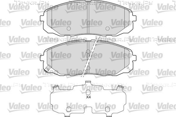 Тормозные колодки Valeo. Артикул 601682