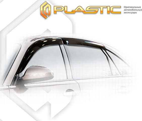 Дефлекторы СА Пластик для окон (Classic полупрозрачный) Infiniti FX35  2003-2008. Артикул 2010030302768