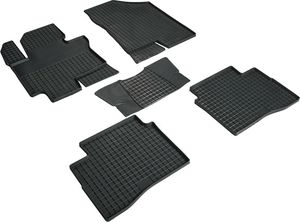 Коврики резиновые Seintex с узором сетка для салона Changan Eado Plus 2020-2025. Артикул 99243