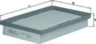 Воздушный фильтр Mahle-Knecht для Geely CK (Otaka) I 2005-2016. Артикул LX 745