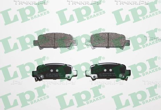 Тормозные колодки LPR задние для Subaru Legacy III 1999-2003. Артикул 05P838