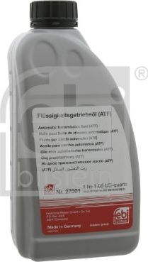 Масло для АКПП Febi Bilstein. Артикул 27001