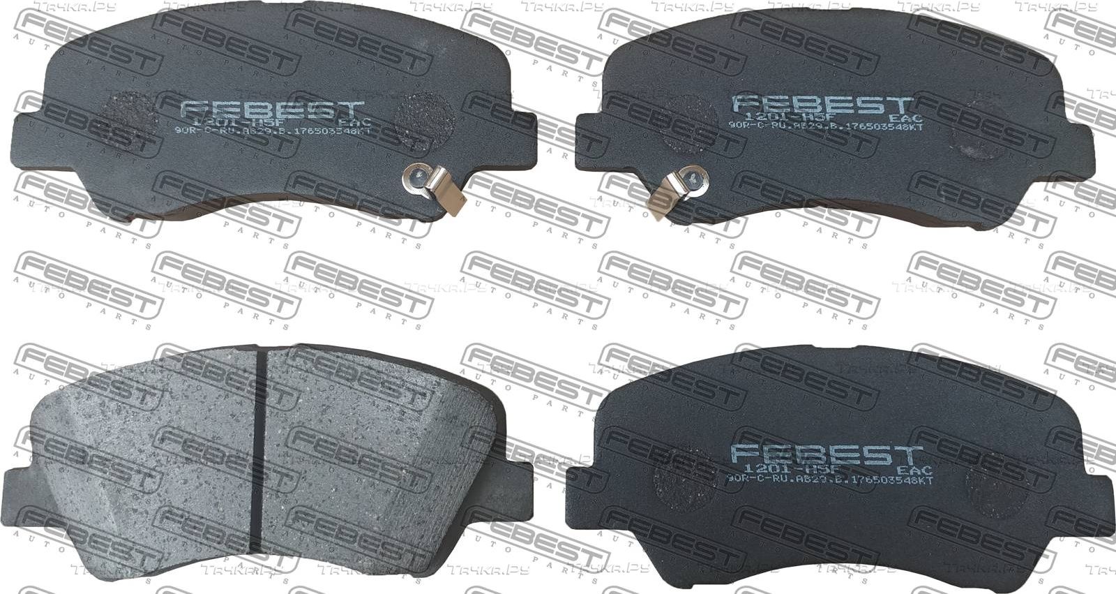 Тормозные колодки Febest передние для Hyundai Creta I 2016-2026. Артикул 1201-H5F