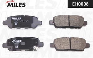 Тормозные колодки Miles (Semi-Metallic) задние для Infiniti QX50 I 2013-2017. Артикул E110008