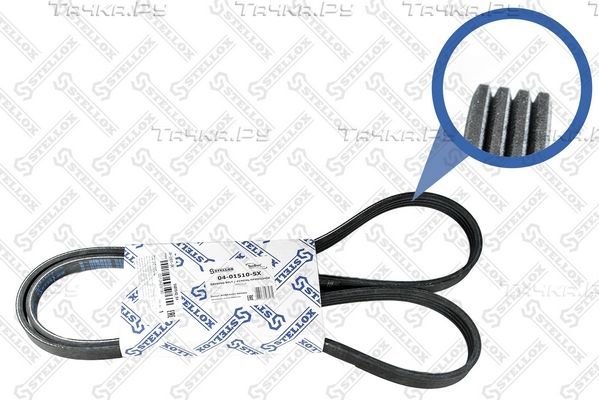 Приводной ремень поликлиновой Stellox для Ford Transit IV 1985-1994. Артикул 04-01510-SX