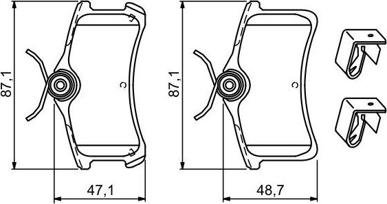 Тормозные колодки Bosch. Артикул 0 986 494 274