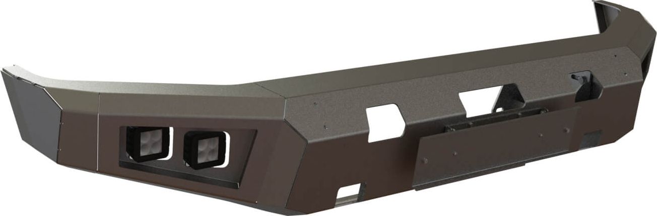 Бампер силовой STC тип Revo передний для Toyota Tundra II рестайлинг 2013-2021 с противотуманными фарами. Артикул STC-TT13-BFR-L1