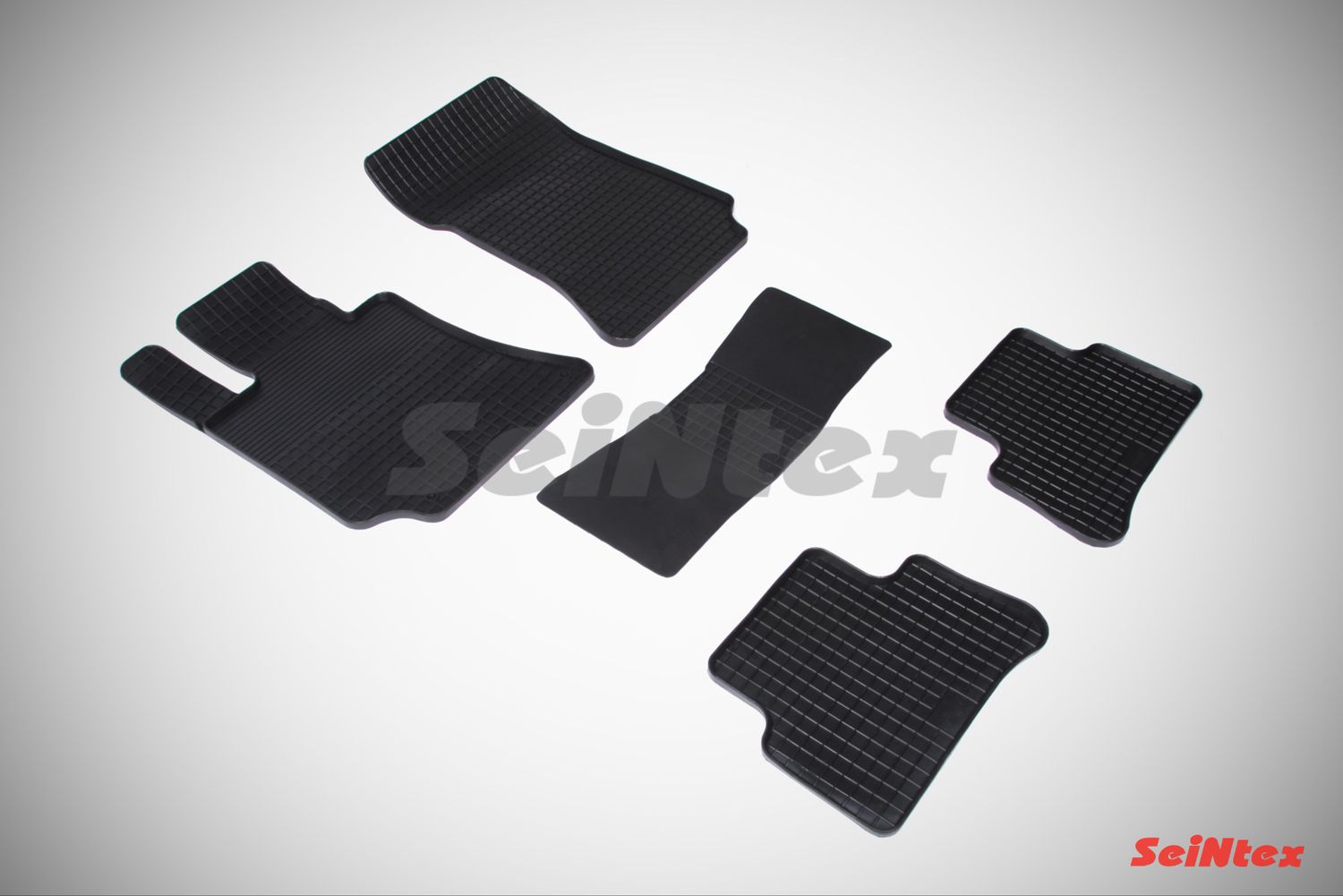 Коврики резиновые Seintex с узором сетка для салона Mercedes-Benz E-Класс W212 2009-2012. Артикул 81914