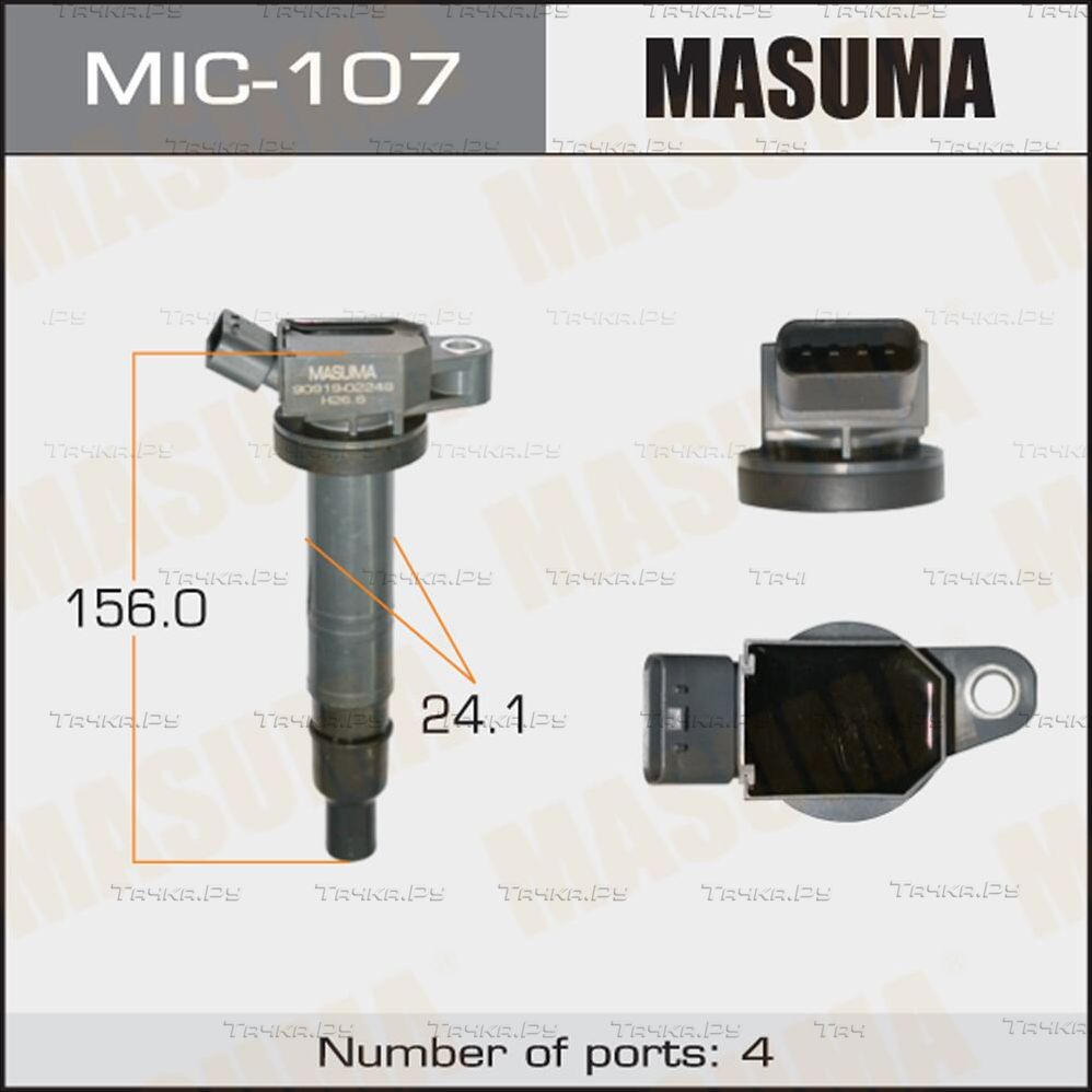 Катушка зажигания Masuma для Toyota Matrix II (E140) 2008-2014. Артикул MIC-107
