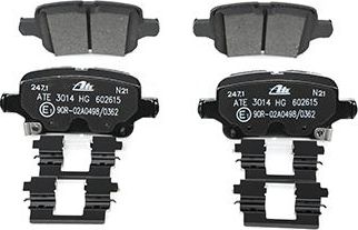 Тормозные колодки ATE. Артикул 13.0460-2615.2