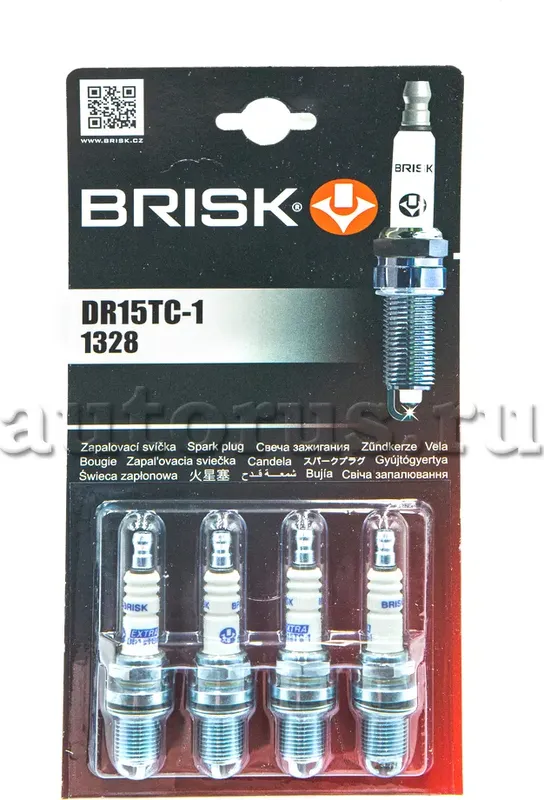DR15TC-1 свеча BRISK EXTRA (Чехия) к-т 4шт. Brisk. Артикул DR15TC1J