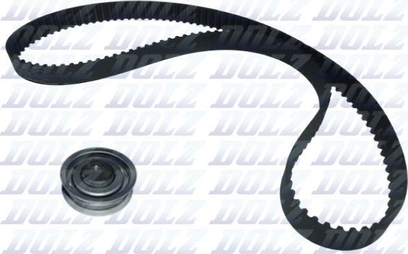 Ремень ГРМ с роликами (комплект) Dolz для SEAT Ibiza II 1993-1999. Артикул SKD122