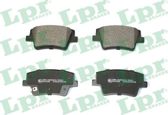 Тормозные колодки LPR. Артикул 05P2398