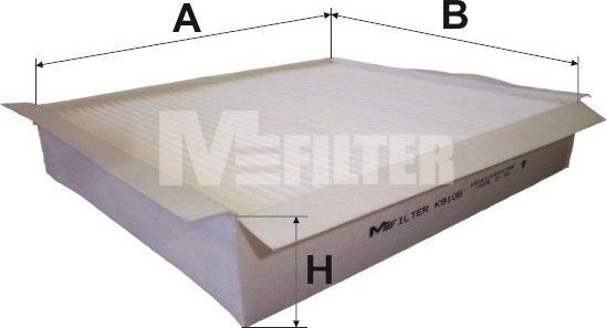 Салонный фильтр MFilter. Артикул K 9105