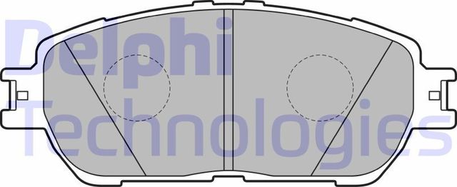 Тормозные колодки Delphi (Low-Metallic). Артикул LP2132