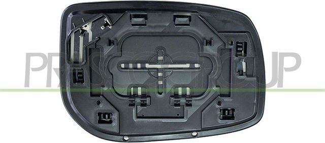 Зеркальное стекло бокового зеркала Prasco левое для Toyota Yaris II 2005-2009. Артикул TY3257514