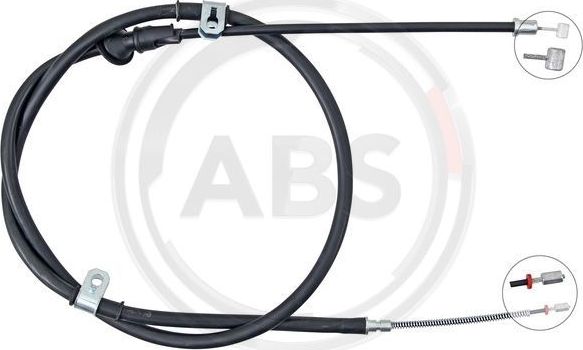 Трос ручника (тросик ручного тормоза) ABS задний правый для Kia Joice 2000-2004. Артикул K19498