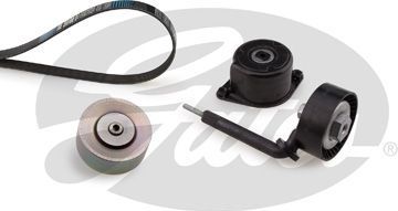 Приводной ремень поликлиновой с роликами (комплект) Gates Micro-V® для BMW X3 I (E83) 2004-2011. Артикул K016PK2063