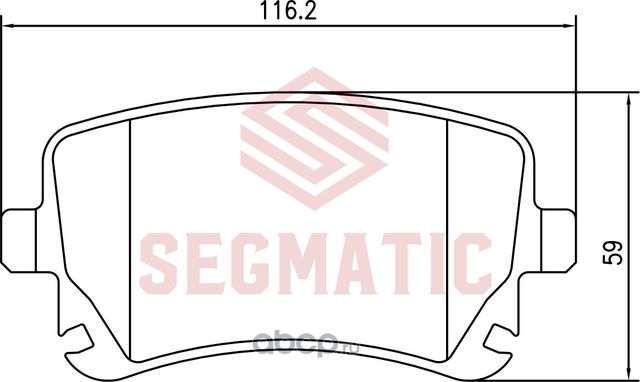 Колодка торм диск зад AUDI A8 3.7/4.2L 02-, 3.0/4.0L 03-, 6.0L 04-, A4 8E2/8E5 4 (Segmatic). Артикул SGBP2669