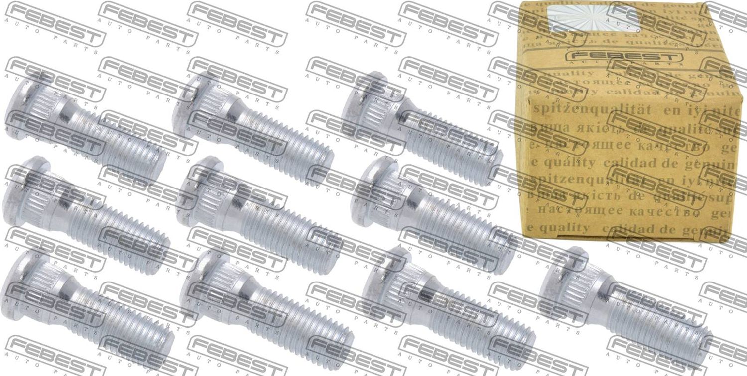 Шпилька колеса (болт ступицы) Febest для Toyota Corolla E30, E40, E50, E60 1974-1980. Артикул 0184-005-PCS10