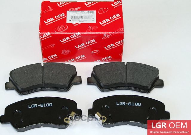 Колодки тормозные (перед.) LGR-OEM LGR-6180 (581011RA00) для а/м HYUNDAI SOLARIS. Артикул LGR6180