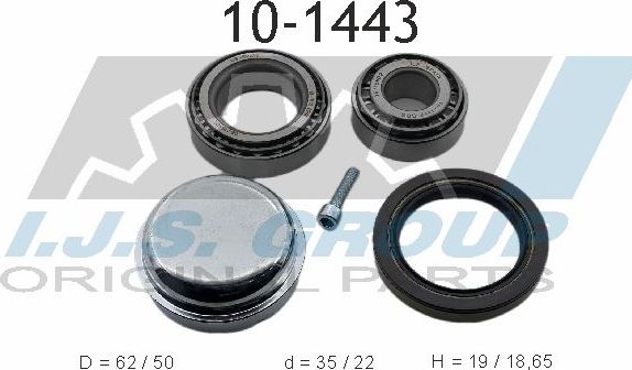 Ступичный подшипник (комплект) IJS Group. Артикул 10-1443