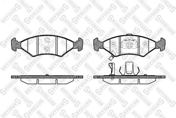 Тормозные колодки Stellox. Артикул 513 022B-SX