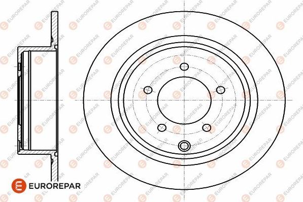 Тормозной диск Eurorepar. Артикул 1642766880