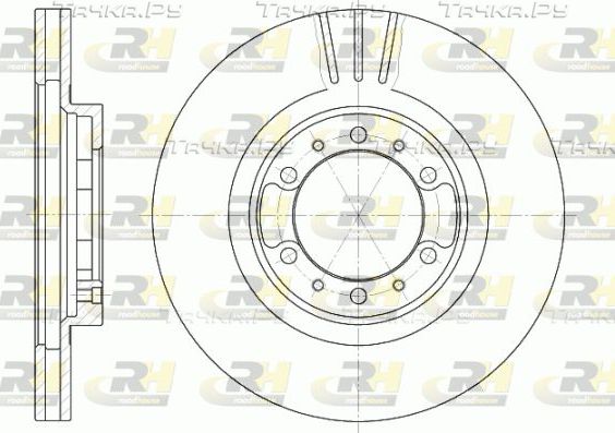 Тормозной диск RoadHouse передний для Mitsubishi L200 II 1992-1996. Артикул 6462.10