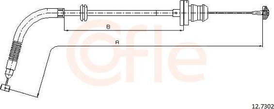 Трос газа Cofle для Fiat Doblo I 2001-2015. Артикул 92.12.7302