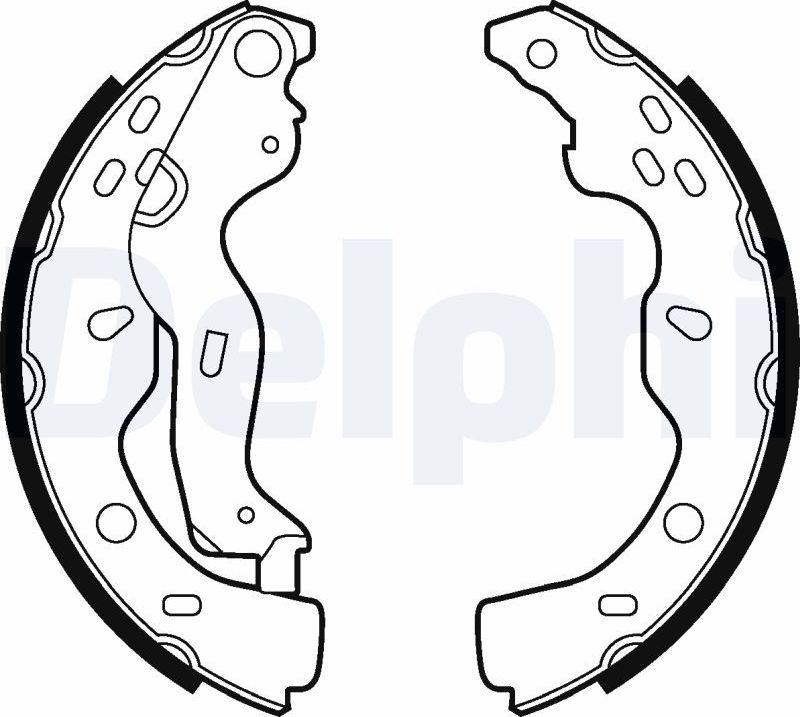 Тормозные колодки Delphi. Артикул LS2009