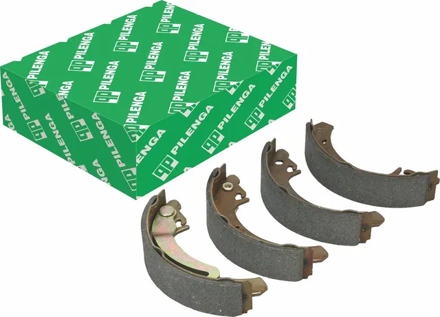 PILENGA Колодки тормозные барабанные со скобами ручника  LADA ВАЗ 2108-2112  2170  2190  2192  2194. Артикул bs-t1002ln