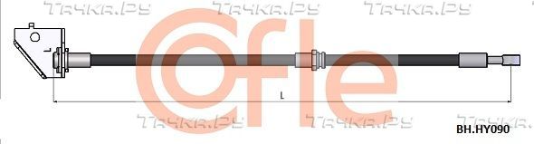 Тормозной шланг Cofle передний правый для Hyundai Tucson I 2004-2010. Артикул 92.BH.HY090