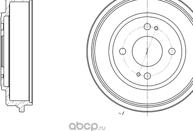 Барабан тормозной (G-Brake). Артикул GD06376