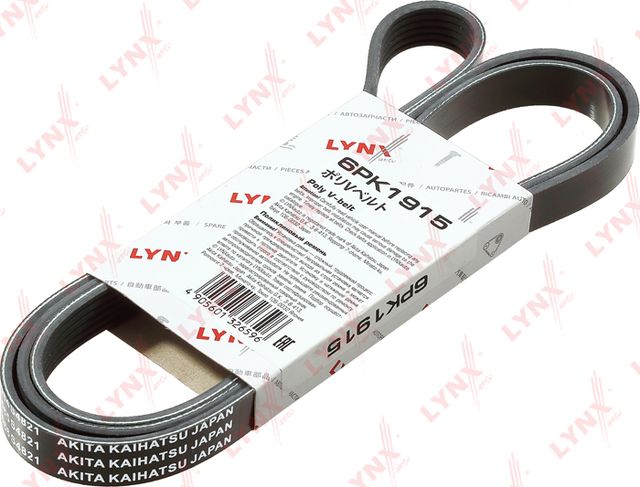 Приводной ремень поликлиновой LYNXauto для Ford Focus I 2002-2004. Артикул 6PK1915