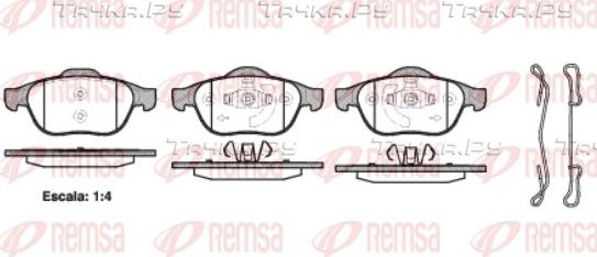 Тормозные колодки Remsa. Артикул 0843.20