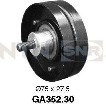 Направляющий (ведущий) ролик приводного поликлинового ремня NTN / SNR. Артикул GA352.30