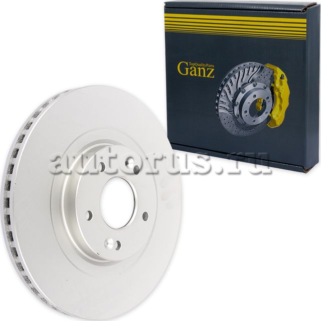 Диск тормозной передний с покрытием (Ganz). Артикул GIJ06182