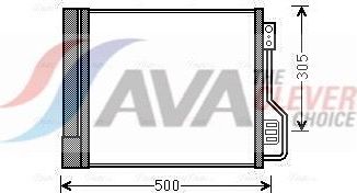 Радиатор кондиционера (конденсатор) AVA (алюминий). Артикул MCA5013D