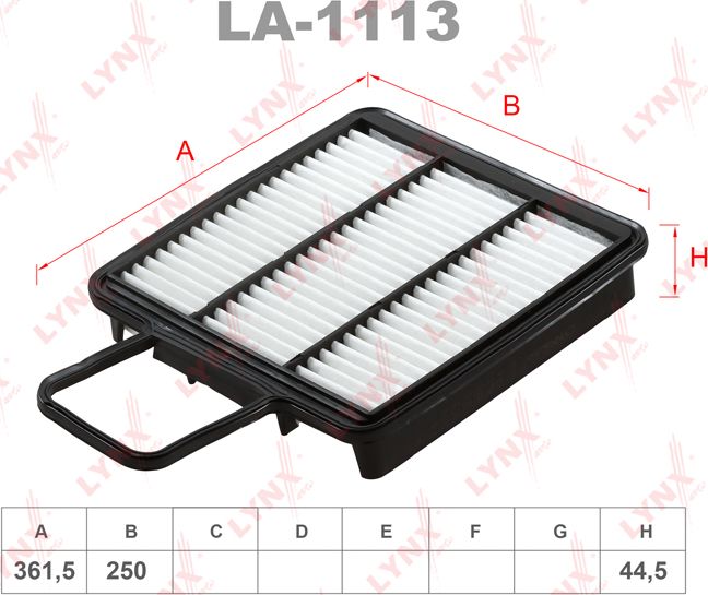 Воздушный фильтр LYNXauto. Артикул LA-1113