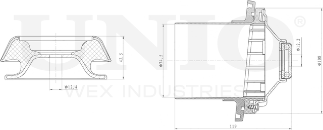 Опора амортизационной стойки (Unio). Артикул RMP-13068