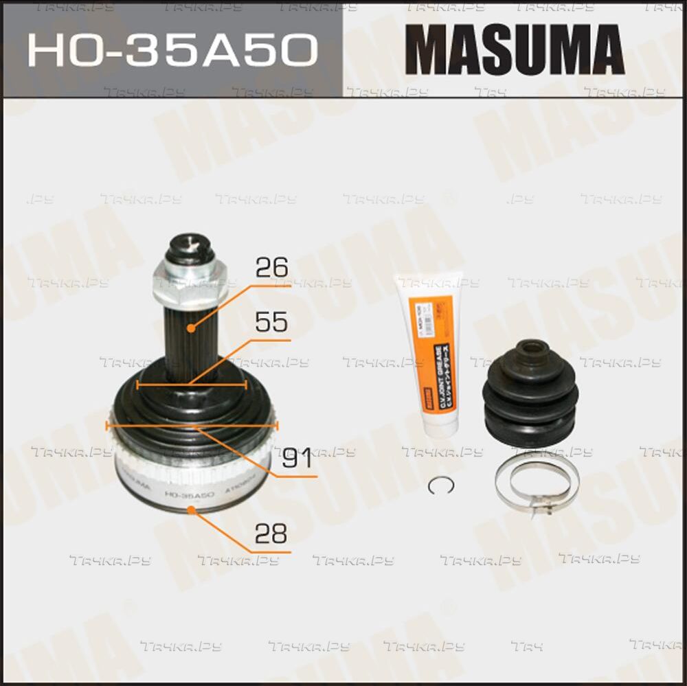 Шрус наружный (граната) Masuma. Артикул HO-35A50