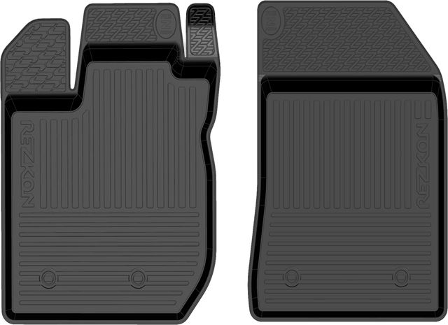 Коврики Rezkon резиновые (эконом) передние для салона Lada Xray 2018-2026. Артикул 1539055300