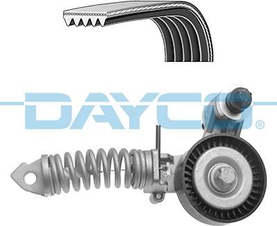 Приводной ремень поликлиновой с роликами (комплект) Dayco для Opel Corsa D 2006-2014. Артикул KPV344