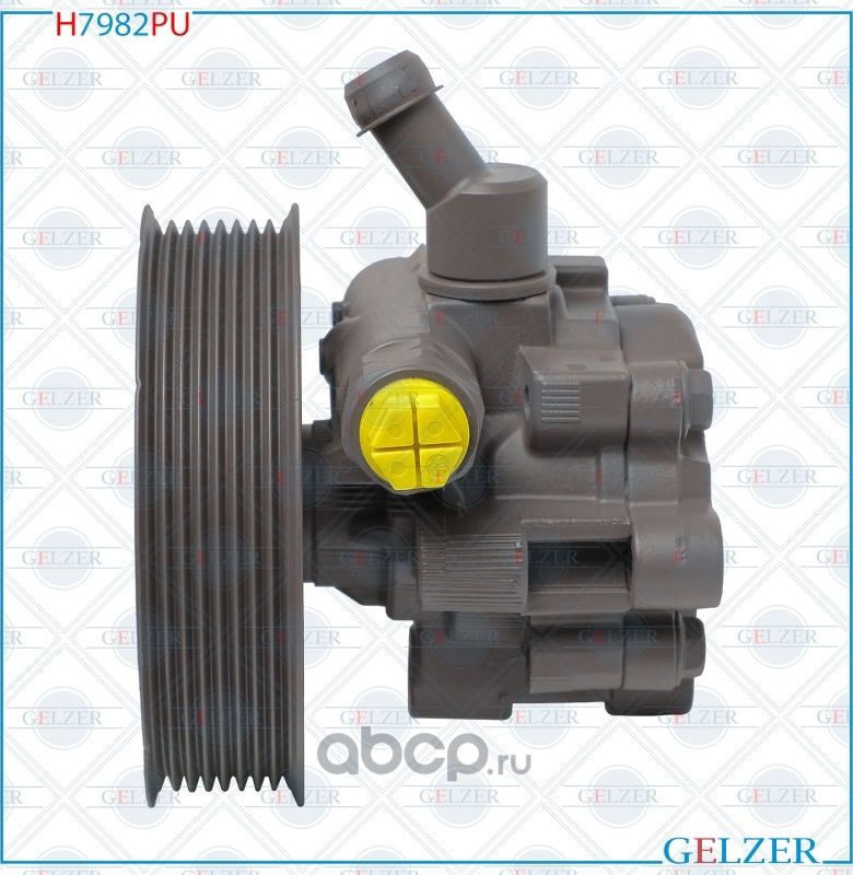 Насос гидроусилителя руля Toyota Land Cruiser 200, Lexus LX570 (Ориг.восст) (Gelzer). Артикул H7982PU