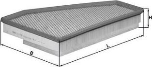 Воздушный фильтр Mahle. Артикул LX 1762