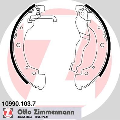 Тормозные колодки Zimmermann. Артикул 10990.103.7