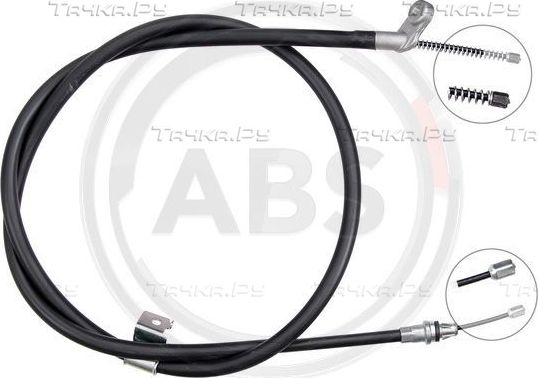 Трос ручника (тросик ручного тормоза) ABS. Артикул K17290