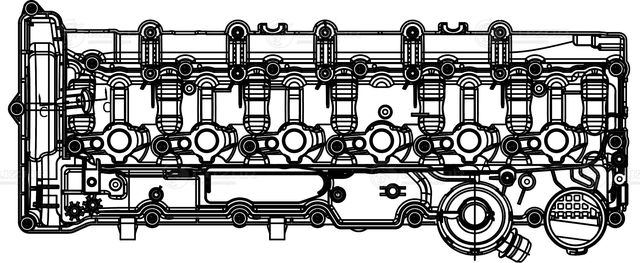 Крышка клапанная BMW X5(E70)/X6(E71) (Luzar). Артикул LVPC2601