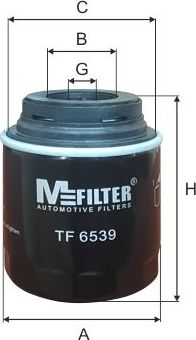 Масляный фильтр MFilter для Volkswagen Jetta VI 2010-2019. Артикул TF 6539